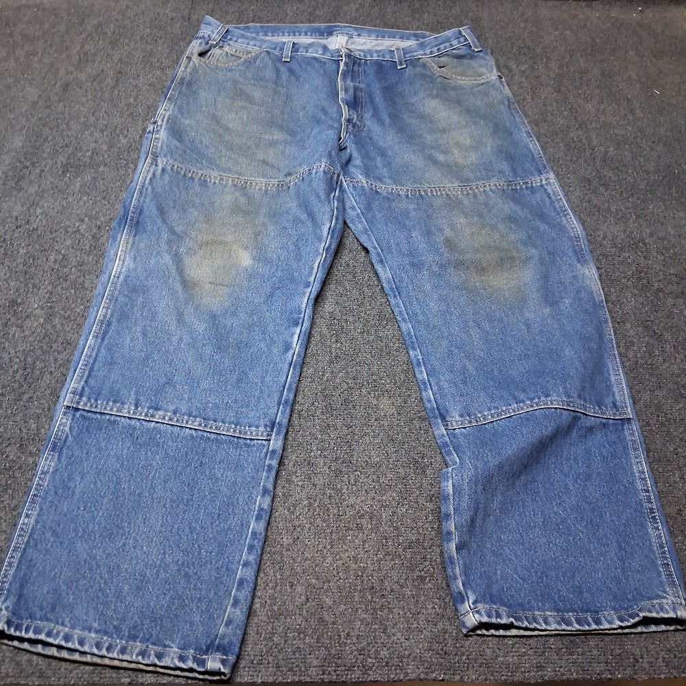 Dickies Double Knee Blue Jeans Mens Size 40x30 Relaxed Fit Pants
